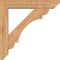 Ekena Millwork Olympic Slat Smooth Bracket w/ Offset Brace, Western Red Cedar, 5 1/2"W x 26"D x 26"H BKT0604X26X26OLY06SWR - alternate 2